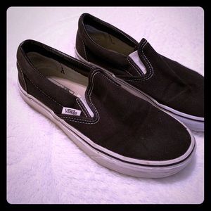 Black slip on vans